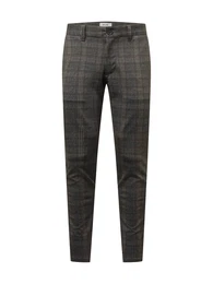 Hose ''''MARK'''' dunkelgrau / beige / chamois