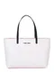 Tommy Jeans Shopper torba  bijela / crvena / mornarsko plava
