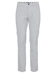 Hose ''''DENTON'''' taubenblau / weiß / hellrot