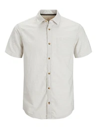 Hemd ecru / navy