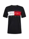TOMMY HILFIGER Majica  nočno modra / bela / rdeča / zlato-rumena