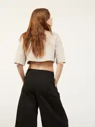 Tričko 'Crosby' šedobéžová