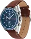 TOMMY HILFIGER Uhr braun / blau / silber
