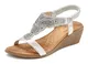LASCANA Sandály  stříbrná