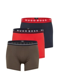 Casual Boxershorts nachtblau / khaki / rot / weiß