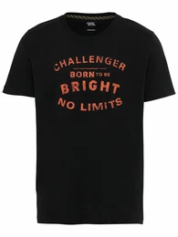 T-Shirt schwarz / melone