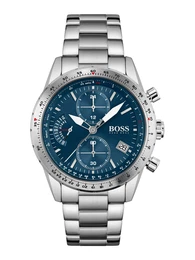 Casual Uhr silber / pastellblau