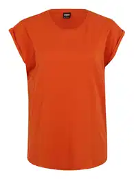 Urban Classics Tričko tmavě oranžová