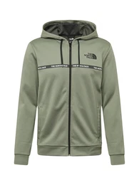Sportsweatjacke khaki / schwarz / weiß