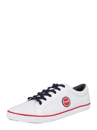 Halbschuh ''''ALFA'''' weiß / hellrot / navy
