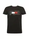 TOMMY HILFIGER T-Shirt schwarz / weiß / rot / nachtblau