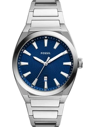 Uhr silber / blau