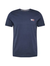 T-Shirt navy / weiß / rot