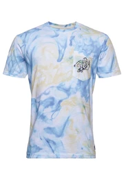 T-Shirt sand / blau / schwarz / wei