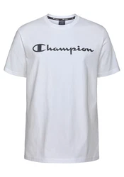 Champion T-Shirt Basic Rundhals marine/weiß