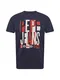 Pepe Jeans T-Shirt ''''DAVY'''' navy / hellrot / naturweiß