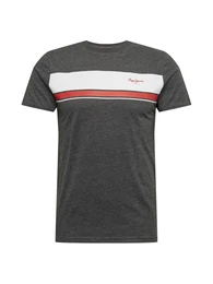 T-Shirt ''''BENDER'''' weiß / rot / graumeliert