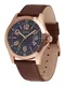 GUESS Analoguhr braun / blau