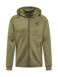 Sweatjacke khaki / schwarz
