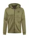 BURTON MENSWEAR LONDON Sweatjacke khaki / schwarz