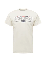 Shirt ''''DENNIS'''' offwhite / dunkelblau / melone