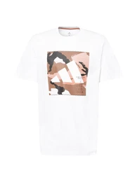 T-Shirt weiß / braun