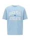 BOSS Casual Majica ''''Russell Athletic''''  svetlo modra / bela / modra