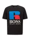 BOSS Casual Shirt ''''Russell Athletic'''' schwarz / blau / weiß / hellrot