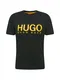HUGO T-Shirt ''''Dolive'''' schwarz / gelb