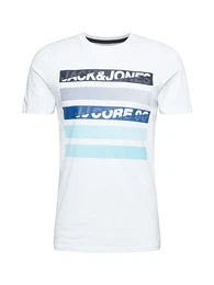 Shirt ''''ORAIN'''' weiß / kobaltblau / dunkelblau / hellblau