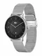 LACOSTE Uhr silber / schwarz