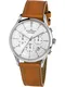 Jacques Lemans Uhr hellbraun / silbergrau