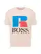 BOSS Casual Majica ''''Russell Athletic''''  puder / modra / rdeča / črna
