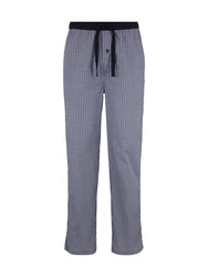 TOM TAILOR Funktionsunterhose Pyjama Hose nachtblau / weiß