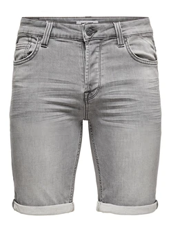 ONLY & SONS Jeansshorts ONSPLY 5189 grey