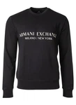 ARMANI EXCHANGE Sweatshirt Herren Pullover Logo dunkelblau/weiß