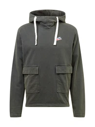 Sweatshirt schwarzmeliert / weiß / rot