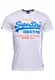 Superdry T-Shirt blau / weiß / orange