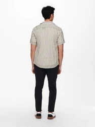 Only & Sons Hemd 'Wayne' taupe/hellgrau