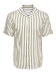 Only & Sons Hemd 'Wayne' taupe/hellgrau