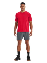 Under Armour Poloshirt UA TECH 2.0 SS TEE anthrazit/feuerrot