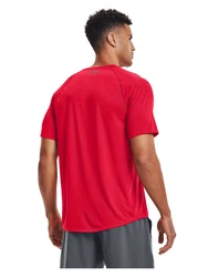 Under Armour Poloshirt UA TECH 2.0 SS TEE anthrazit/feuerrot