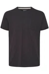 Blend T-Shirt Einfarbiges Rundhals T-Shirt aus Baumwolle BHNASIR (4034) Schwarz (4034)