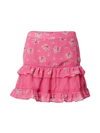 Sukně pastelově zelená / pink / červená / bílá