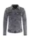 HOLLISTER Prehodna jakna  siv denim