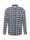 Kronstadt Hemd 'Dean' ecru / navy / hellblau / wei