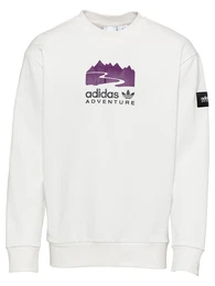 Sweatshirt weiß / lila / schwarz