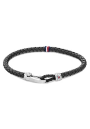 Armband schwarz / weiß / blau / rot / silber