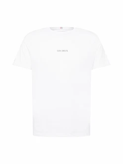 Les Deux T-Shirt 'Lens' schwarz / wei Les Deux T-Shirt 'Lens' schwarz / wei