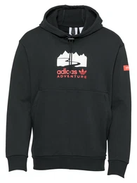 Sweatshirt schwarz / weiß / grenadine